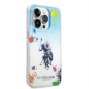 U.S.Polo Assn. USPA PC/TPU Case Florida Design For iPhone 14 Pro Max - Blue/Orange [ USHCP14XUROB ]