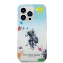 U.S.Polo Assn. USPA PC/TPU Case Florida Design For iPhone 14 Pro Max - Blue/Orange [ USHCP14XUROB ]
