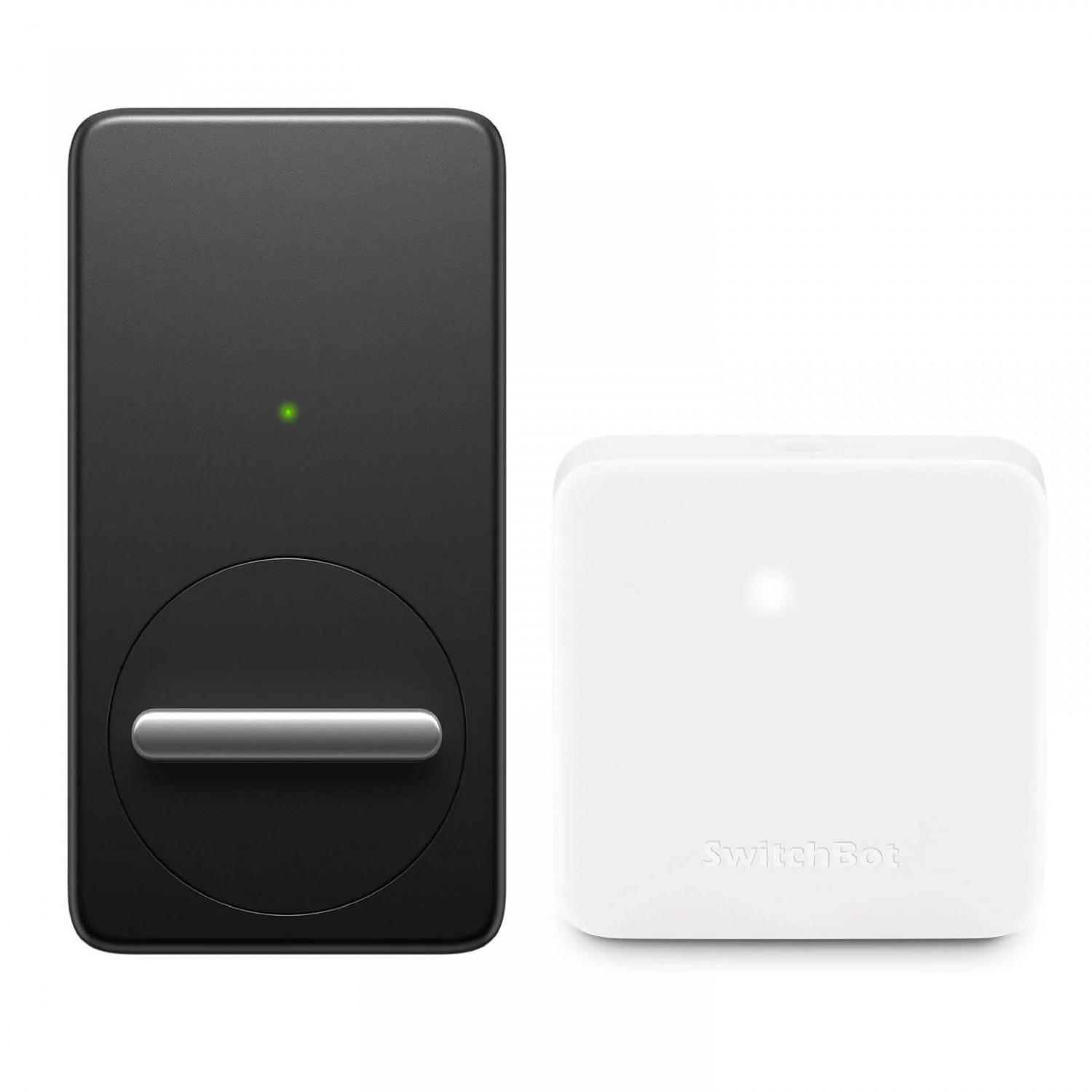 SwitchBot Lock An Easier Way to Unlock Doors with Voice Commands - Black [ W1601700-BK ]