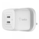 Belkin BOOST CHARGE PRO Dual USB-C GaN Wall Charger with PPS 45W - White [ WCH011myWH ] - SW1hZ2U6MTM2NDMxNA==