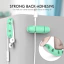 AhaStyle Silicone Multi-Purpose Cable Clip/Organizer ( 5 Packs ) - Green [ WG10-4_GN ]