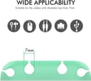 AhaStyle Silicone Multi-Purpose Cable Clip/Organizer ( 5 Packs ) - Green [ WG10-4_GN ]
