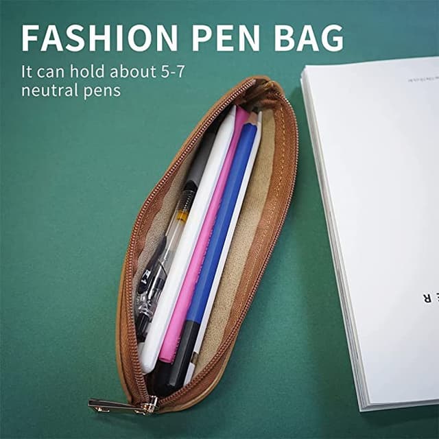 Ahastyle PU Leather Storage Bag For Apple Pencil 1&2 - Brown [ WG11-BR ] - 273311