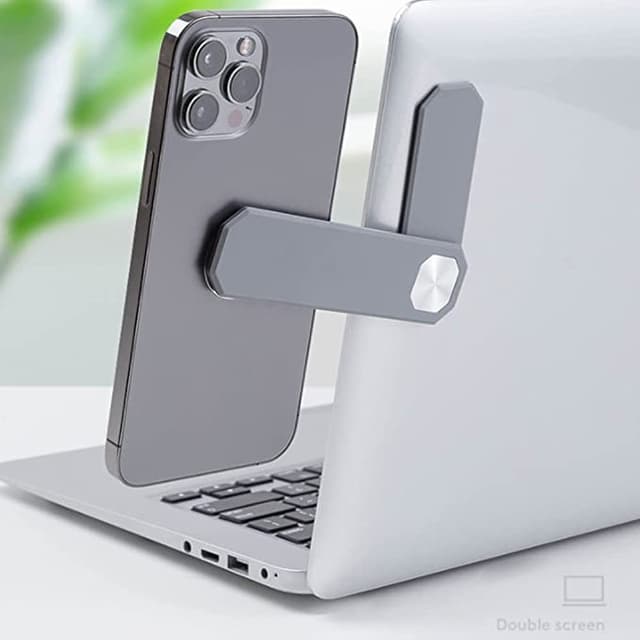 ستاند جوال للابتوب مغناطيسي بمفصل قابل للتعديل اهاستايل أزرق Ahastyle Adjustable Magnetic Laptop Phone Holder - 687706