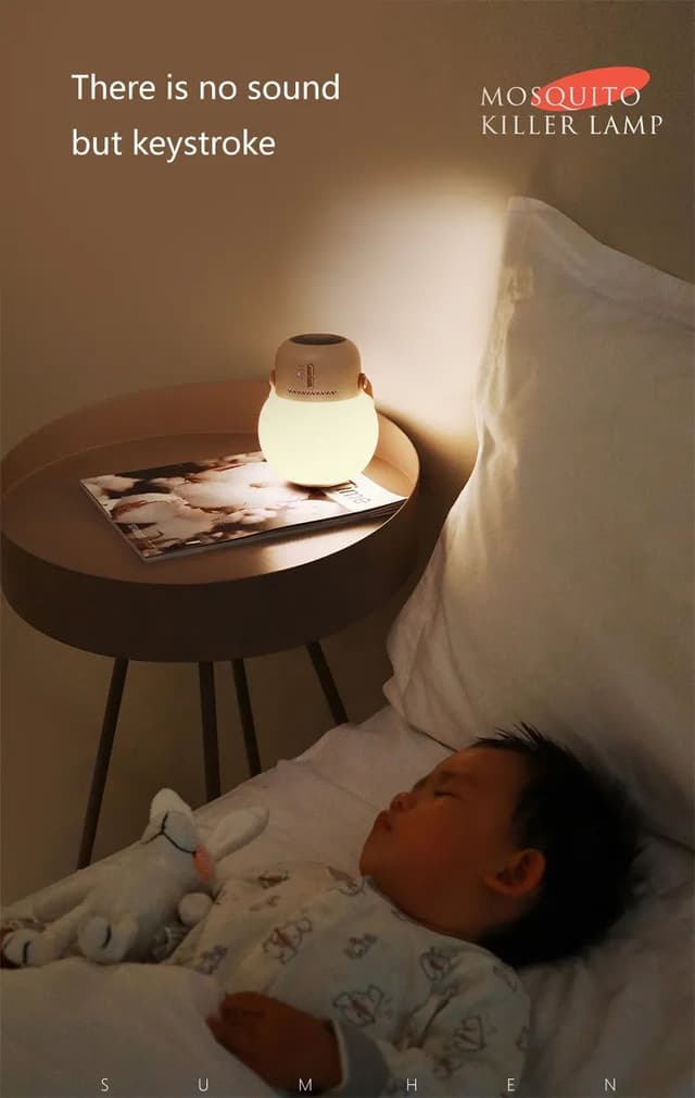 جهاز طارد البعوض مع اضاءة محمولة Funy Portable Mosquito Repellent Lamp