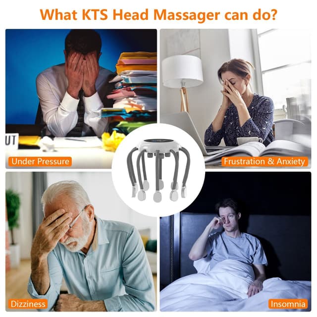 جهاز مساج الرأس الكهربائي قابل لاعادة الشحن Rechargeable Head Scalp Massager