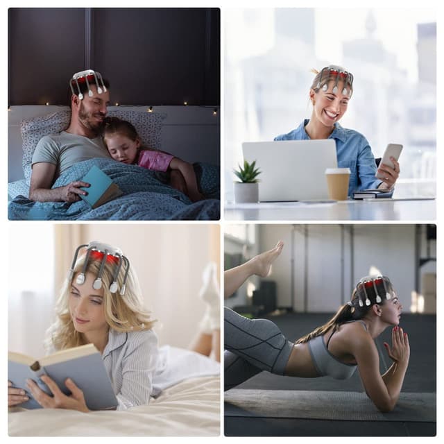 جهاز مساج الرأس الكهربائي قابل لاعادة الشحن Rechargeable Head Scalp Massager