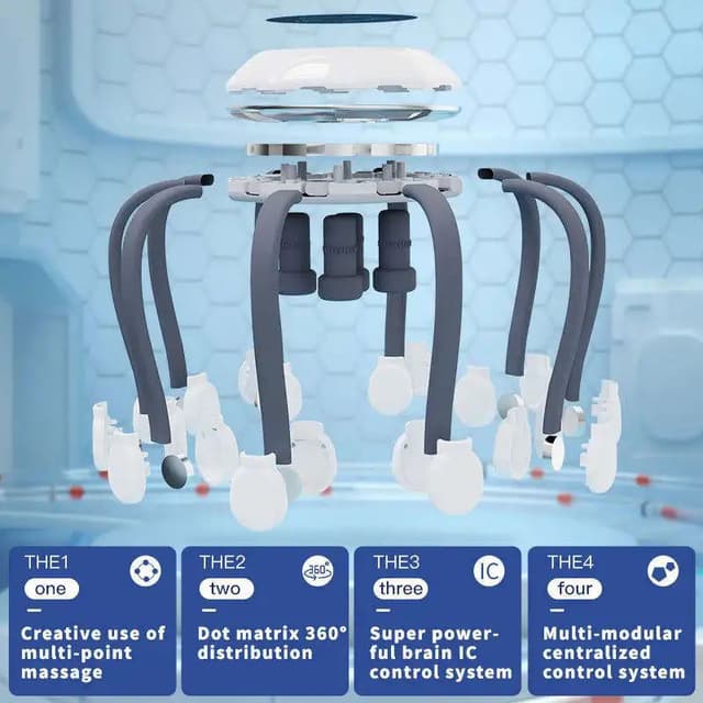 جهاز مساج الرأس الكهربائي قابل لاعادة الشحن Rechargeable Head Scalp Massager