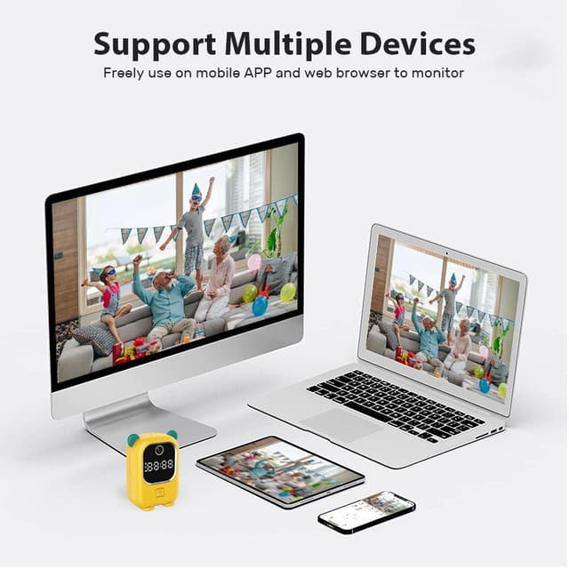 كاميرا مراقبة الاطفال عن طريق الجوال 1080 بكسل تويا Tuya Intelligent Mini Wireless HD Wifi Camera