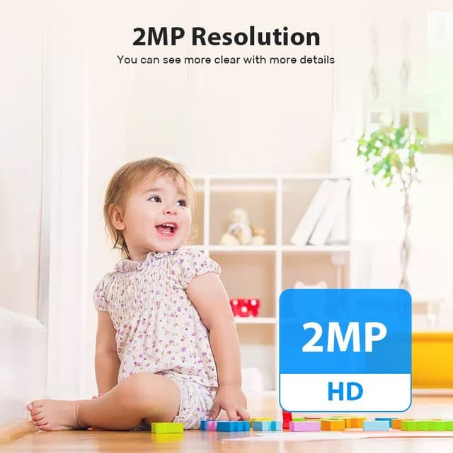 كاميرا مراقبة الاطفال عن طريق الجوال 1080 بكسل تويا Tuya Intelligent Mini Wireless HD Wifi Camera