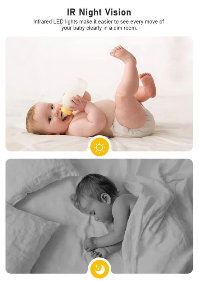 كاميرا مراقبة الاطفال عن طريق الجوال 1080 بكسل تويا Tuya Intelligent Mini Wireless HD Wifi Camera