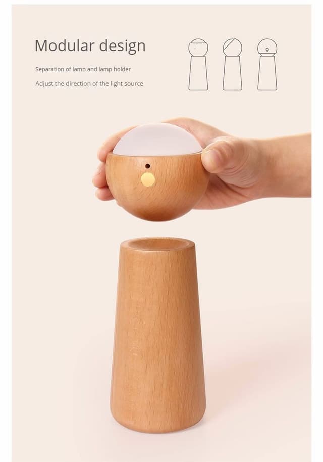 اضاءة ليد ذكية مع تحكم بالصوت واللمس Led Voice Smart Touch Sensor Control Wireless Lamp