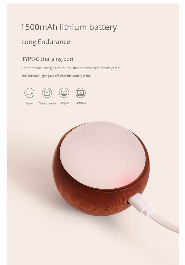 اضاءة ليد ذكية مع تحكم بالصوت واللمس Led Voice Smart Touch Sensor Control Wireless Lamp