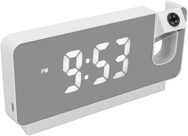 ساعة رقمية ومنبه ذكي مع بروجكتر للوقت Digital Alarm Clock For Bedroom