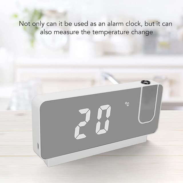 ساعة رقمية ومنبه ذكي مع بروجكتر للوقت Digital Alarm Clock For Bedroom