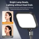 اضاءة تصوير مع ستاند ترايبود أبيكسيل قطعتين Apexel FL19 2Pcs Portable Led Light Kit with Tripod Stand and Color Filters