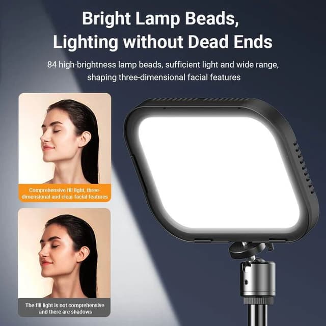اضاءة تصوير مع ستاند ترايبود أبيكسيل قطعتين Apexel FL19 2Pcs Portable Led Light Kit with Tripod Stand and Color Filters