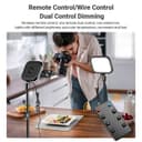 اضاءة تصوير مع ستاند ترايبود أبيكسيل قطعتين Apexel FL19 2Pcs Portable Led Light Kit with Tripod Stand and Color Filters