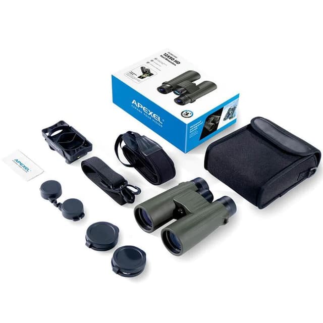 دربيل منظار أبيكسيل X12 مع حامل هاتف Apexel BR001 High-Powered Birdwatching Binoculars