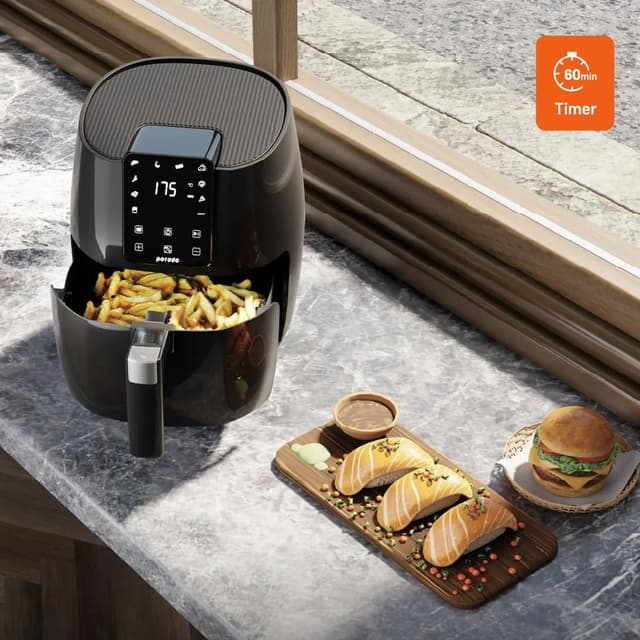 قلاية هوائية بورودو 1500 واط 5 لتر Porodo Lifestyle Advanced Air Fryer