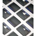 محفظة بطاقات رجالية ليفيلو توكسيدو بشعار معدني Levelo Tuxedo Leather Wallet with Metal Signature Logo