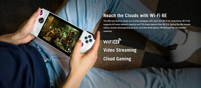 جهاز العاب محمول وحدة تحكم بنظام ويندوز اسوس روج آلي 7 بوصة 120 هرتز Asus ROG Ally Gaming Handheld