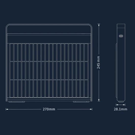 ناموسية الحشرات محمولة قابلة للشحن 4000 مللي أمبير Portable Electronic Mosquito Killer Lamp