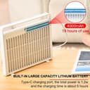 ناموسية الحشرات محمولة قابلة للشحن 4000 مللي أمبير Portable Electronic Mosquito Killer Lamp