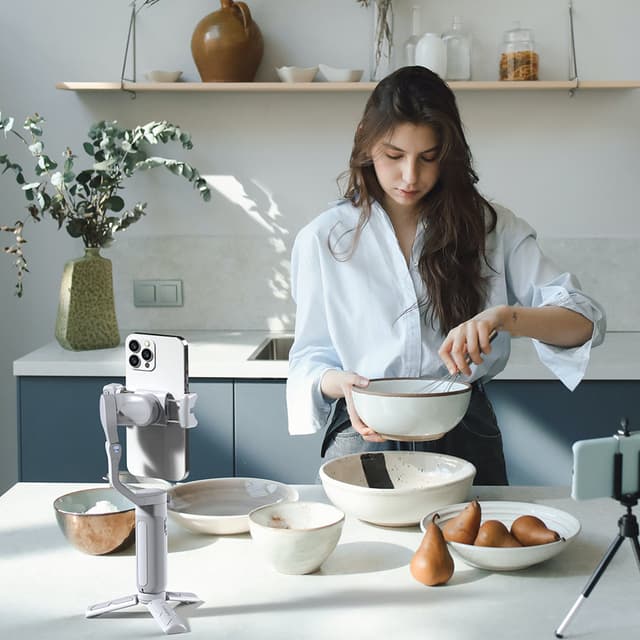 حامل جوال للتصوير هوهم اي ستيدي اكس اي مع ترايبود Hohem iSteady XE Kit Gimbal Stabilizer For Smartphone