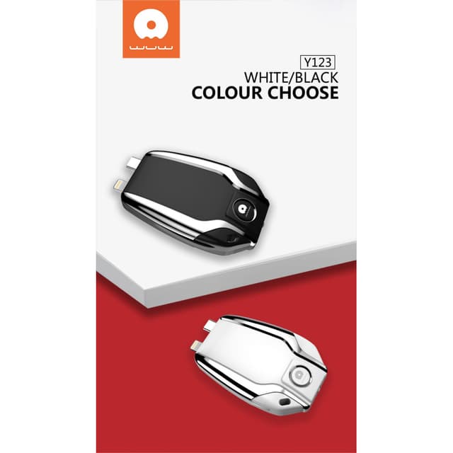 شاحن متنقل باور بانك صغير محمول 1500 مللي أمبير Wuw Emergency Power Bank