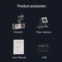 داش كام اماميه وخلفيه للسيارة كروني اس 11 مع رؤية ليلية Crony S11 Three-Camera dashcam