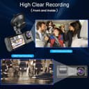 داش كام اماميه وخلفيه للسيارة كروني اس 11 مع رؤية ليلية Crony S11 Three-Camera dashcam