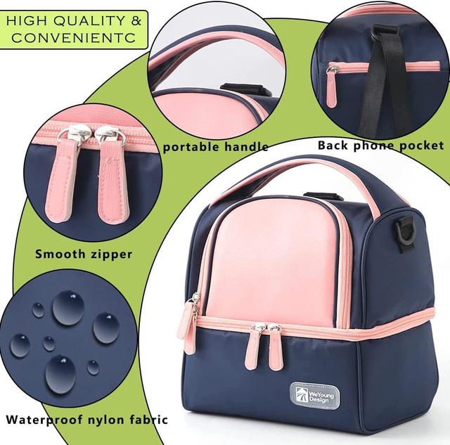 حقيبة طعام لانش بوكس للأطفال كول بيبي 920 مل Coolbaby Kids Lunch Box With 6 Compartments