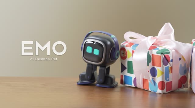 روبوت ذكي ديكور ايمو بالذكاء الاصطناعي Emo AI Desktop Pet Robot with Smart Lighting