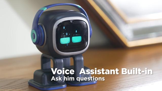 روبوت ذكي ديكور ايمو بالذكاء الاصطناعي Emo AI Desktop Pet Robot with Smart Lighting