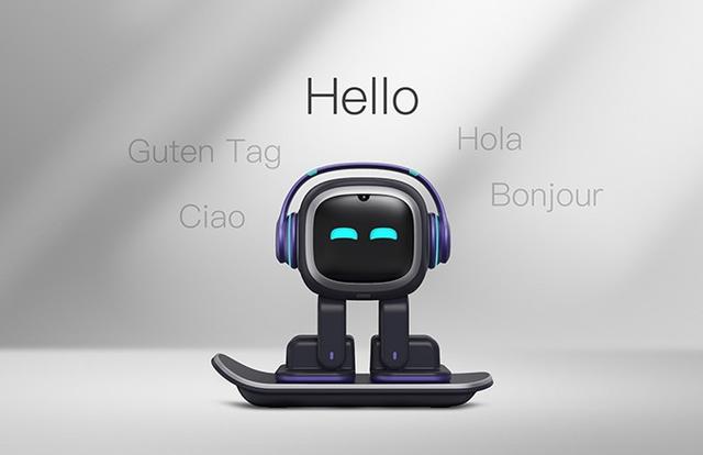 روبوت ذكي ديكور ايمو بالذكاء الاصطناعي Emo AI Desktop Pet Robot with Smart Lighting