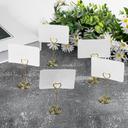 O Ozone 10 Pack Heart Shape Table Number Holder Christmas Place Card Holder Wedding Party Gatherings Office Desk Paper Menu Clips Name Card Clips Picture Memo Note Photo Stand-Gold - SW1hZ2U6MTQzMjM5Ng==