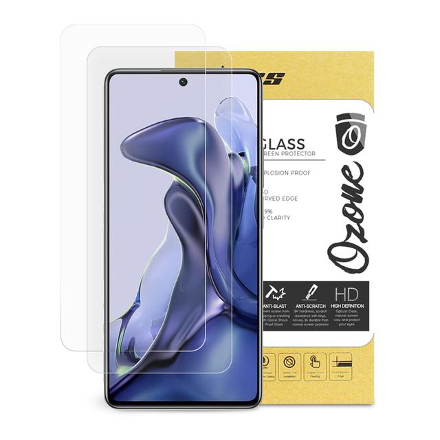 شاشة حماية زجاجية عدد 2 لموبايل Redmi Note 11T 5G او اوزون O Ozone Tempered Glass - SW1hZ2U6MTQzOTMxNA==