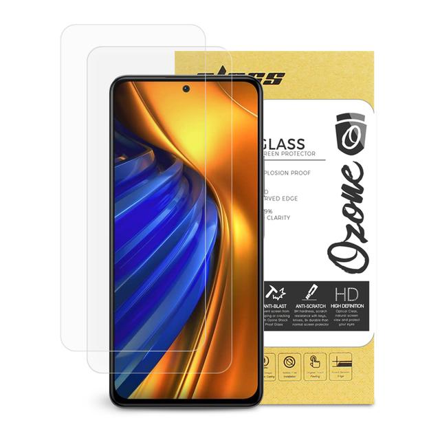 O Ozone [2 Pack] Tempered Glass Compatible With Xiaomi Poco F4 5G Screen Protector, 9H Hardness HD Full Coverage Scratch Resistant Touch Sensitive Bubble Free Screen Guard - SW1hZ2U6MTQzOTI1NA==