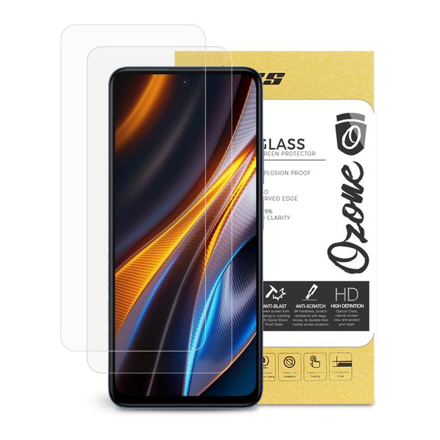 شاشة حماية زجاجية عدد 2 لموبايل Xiaomi Poco X4 GT 5G او اوزون O Ozone Tempered Glass - SW1hZ2U6MTQzOTI2Mw==