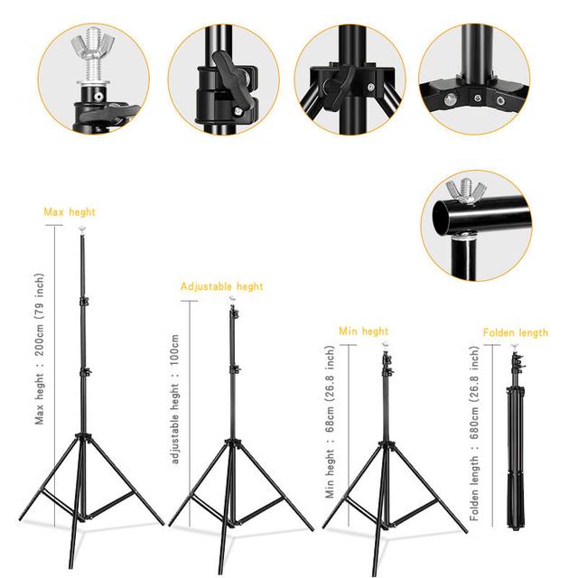 ادوات تصوير ترايبود خلفية فوتوغرافية 2×2 متر او اوزون O Ozone Photography Adjustable Background Stand - SW1hZ2U6MTQzNjg0Ng==