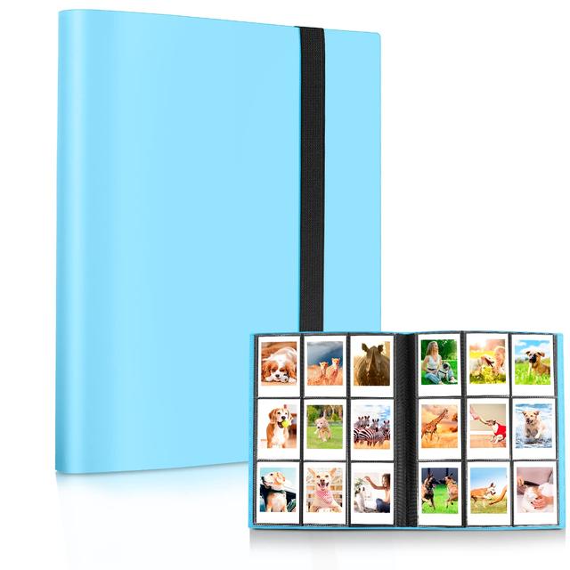 O Ozone 360 Pockets Mini Photo Album for Fujifilm Instax Mini Camera, Polaroid Snap PIC-300 Z2300 Instant CameraS, Photo Album for Fujifilm Instax Mini 11 9 Evo 90 70 40 8 7 -Blue - SW1hZ2U6MTQzMjM0Mg==