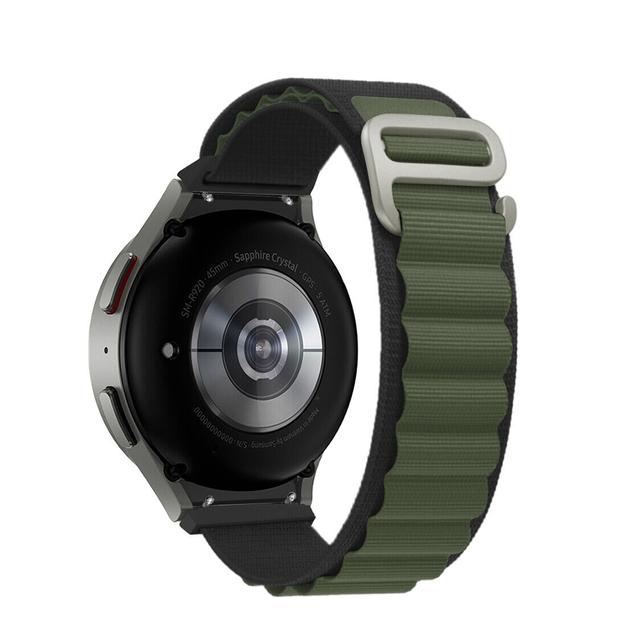 O Ozone Alpine Loop Compatible with Samsung Galaxy Watch 5 40mm 44mm/Galaxy Pro 5 45mm/Galaxy Watch 4 40mm 44mm, 20mm Nylon Sport Strap with Metal G Hook Replacement Wristband For Women Men-Blackgreen - SW1hZ2U6MTQzODcxMA==