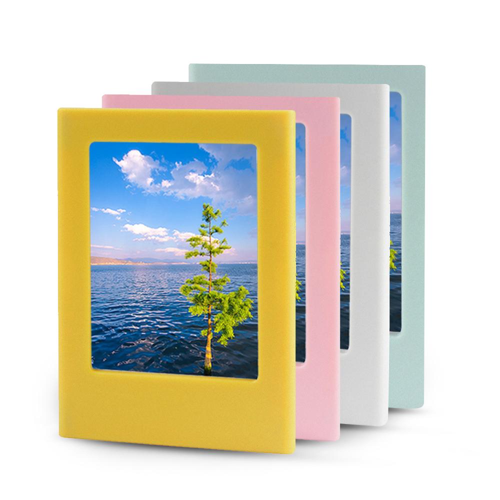 O Ozone Colorful Magnetic Photo Picture Frame for Fujifilm Instax Mini 9 8 8+ 70 7s 90 25 26 50s Films, Share SP-1 SP-2 Mobile Printer Film (4 Colors)