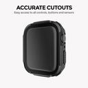 O Ozone Electroplated Case with Built in Screen Protector Compatible with Apple Watch Series 8 45mm (Pack of 3) Protective cover 360 Protection Shockproof Design for iWatch Series 8/7/6/5/4/3/2/1/SE - Silver/Black/Champagne Gold - SW1hZ2U6MTQzNzM0MQ==