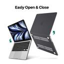 O Ozone Frost Matte Rubberized Hard Case Compatible With MacBook Air 13.6 inch 2022 Release A2681 M2 Chip with Liquid Retina Display Touch ID, Protective Plastic Hard Shell Case Cover - Black - SW1hZ2U6MTQzNDUyMQ==