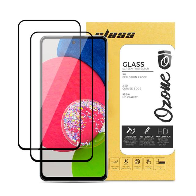 O Ozone HD Glass Protector Compatible for Samsung Galaxy A52S 5G Tempered Glass Screen Protector Shock Proof [2 Per Pack] HD Glass Protector [Designed Screen Guard for Galaxy A52S 5G ] - Black - SW1hZ2U6MTQzNTg1MA==