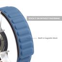 سوار جلد مغناطيس لساعة Samsung Galaxy Watch 5 40mm 44mm ،Galaxy Pro 5 45mm، Galaxy Watch 4 40mm 44mm لون أسود O Ozone Leather Magnetic Loop Strap - SW1hZ2U6MTQzODgwNw==
