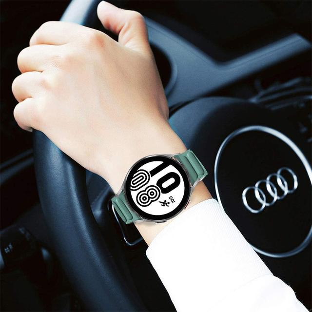 حزام ساعة سامسونج جلدي لون أبيض O Ozone Leather Magnetic Loop Strap - SW1hZ2U6MTQzODgxNQ==