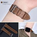 سوار ساعة ابل 38/40/41 مم رياضي جلد بني O Ozone Leather Strap Compatible with Apple Watch - SW1hZ2U6MTQzNzExMw==